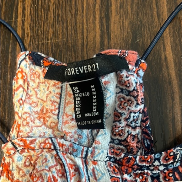 Forever 21 Blue and Orange Tank Top NWOT - Picture 2 of 2
